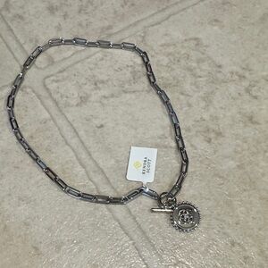 Kendra Scott Silver Chain Necklace with Medallion